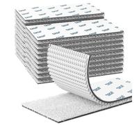 EMITEVER Scratch Autocollant Double Face, 20 Paires 50mm x 100mm Blanc | Adhésif à Base épaissie de 1,1 mm, Imperméable et Résistant à la Chaleur, Ne Laisse Pas de Traces, Pose Sans Clous