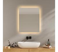 EMKE Miroir Lumineux de Salle de Bain Rétro-éclairé 60 x 50 cm