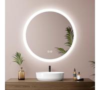 EMKE Miroir Lumineux Salle de Bain Rond 60 cm Tactile