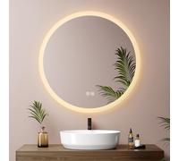 EMKE Miroir Lumineux Salle de Bain Rond 70 cm Tactile