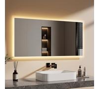 EMKE Miroir Salle de Bain avec éclairage,120x60 cm,3000K/6500K