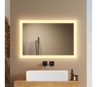 EMKE Miroir Salle de Bain avec Éclairage, 40 x 60 cm, 3000 K