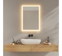 EMKE Miroir Salle de Bain LED 50 x 70 cm,3000K