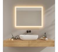 EMKE Miroir Salle de Bain LED 80 x 60 cm,3000K