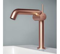 EMKE Mitigeur monocommandé pour lavabo, Robinetterie de salle de bains 222x200x76mm G3/9", Economie d'eau, Anti-corrosion, Laiton sans plomb, Or rose
