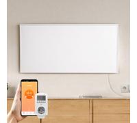 EMKE Panneau Rayonnant Infrarouge avec Thermostat WiFi, Blanc, 1200W