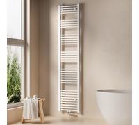 EMKE Radiateur de salle de bain Sèche-serviettes Radiateur 40x180cm 618 watts de puissance Blanc Raccord central Chauffage sans thermoplongeur