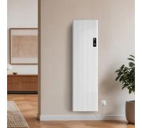 EMKE Radiateur Électrique Vertical 1600 x 454 mm, 1500 W,Blanc | Chauffage à Convection en Aluminium, Radiateur Connecté WiFi avec Application et Commande Vocale, Programmable 7 Jours, LCD