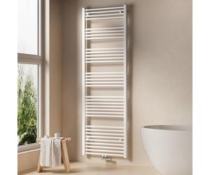 EMKE Radiateur sèche-serviettes de bain 60x180cm 898 watts blanc Radiateur de salle de bain raccord central sans thermoplongeur