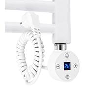 EMKE Résistance 900 W pour radiateur de Salle de Bain, Cartouche chauffante en Acier Inoxydable pour sèche-Serviettes, radiateur électrique, avec Thermostat et régulateur de température, Blanc