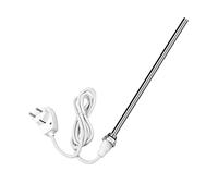 EMKE Résistance pour radiateur de salle de bain, 900 W, avec interrupteur, en acier inoxydable, cartouche chauffante, éléments chauffants, avec prise