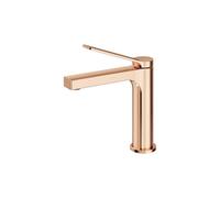 EMKE Robinet de Salle de Bain Or Rose,195x173x46 mm | Mitigeur Lavabo en Laiton Massif, Cartouche Céramique, Installation Facile, Économiseur d’Eau