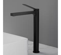 EMKE Robinet salle de bain noir mat 335x233x46mm, laiton, cartouche céramique, robinet salle de bain, mitigeur lavabo, mitigeur lavabo