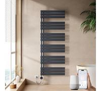 EMKE Seche Serviette Electrique 1599 x 600 mm,Anthracite,WiFi,1000 W | Porte-Serviettes Chauffant avec WiFi Thermostat, Chauffe Serviette Salle de Bain,Sèche Serviette électrique