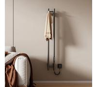 EMKE Sèche-Serviettes Électrique Connecté WiFi, Anthracite,1200 x 124 mm | Radiateur Sèche Serviette Salle de Bain Intelligent avec Thermostat 30-70°C, Minuterie 1-24h & Programmable, 6 Modes