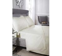 Emma Barclay Drap Plat en Coton 400 Fils Crème Simple