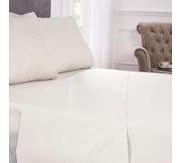 Emma Barclay Drap Plat en Percale 180 Fils Ivoire - Lit Super King Size