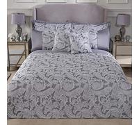 Emma Barclay Duchess Couette 100% Polyester pour lit Super King Size Argenté