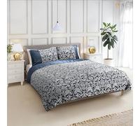 Emma Barclay Eden Parure de lit Jacquard Bleu Marine 1 Place