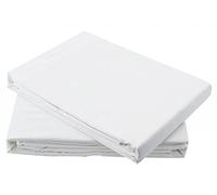 Emma Barclay Egy.Cotton T200 Drap Plat pour lit King Size Blanc Coton