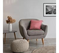 Emma Barclay Housse de Coussin en Coton recy hevrons (Rouge)