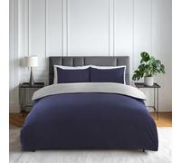 Emma Barclay Lyla Parure de lit réversible Bleu Marine/Gris - King Size