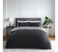 Emma Barclay Lyla Parure de lit réversible Noir/Gris - King Size