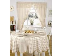 Emma Barclay Molly Nappe Ronde Vichy Beige 160 cm