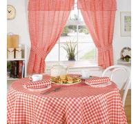 Emma Barclay Molly Nappe Ronde Vichy Rouge 160 cm