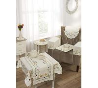 Emma Barclay Nappe brodée Spring en crème 91 x 91 cm 100% Polyester Crème 91 x 91 cm