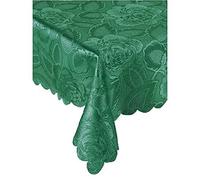 Emma Barclay Nappe damassée Rose 152,4 x 213,4 cm Vert forêt, Polyester, 60x84 (152x213cm)