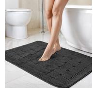 Emma Barclay Orkney Tapis de Bain Motif hachuré Noir 45 x 75 cm