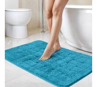 Emma Barclay Orkney Tapis de Bain Motif hachuré Turquoise 45 x 75 cm