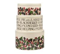 Emma Bridgewater Lot de moules à gâteau en métal Motif mûre 25 x 14,5 cm/22,5 x 12 cm/22 x 9,5 cm