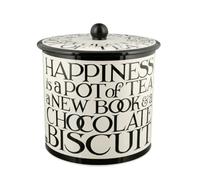 Emma Bridgewater Tonneau à biscuits pour toast et marmelade | Boîte de rangement décorative avec typographie noire et blanche | Garde les biscuits frais et élégants