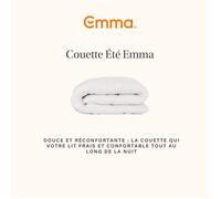 Emma Couette Nuage Tempérée 240x220 cm | Douce et Respirante | Thermorégulatrice et Lavable | Confort Toute l’Année | Microfibres Anti-Allergènes pour Nuit Fraîche et Moelleuse | Printemps