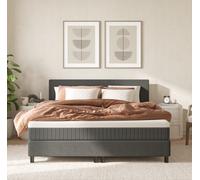 Emma Ensemble Confort Hôtelier 180x200 - Taupe - Lit et Matelas à ressorts Premium - Livraison et retour gratuits - Facile à monter