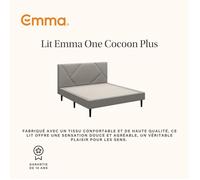 EMMA | Lit One Cocoon Plus 140x190 cm | Tête de lit avec rangement | Confort et praticité | Design et Confort