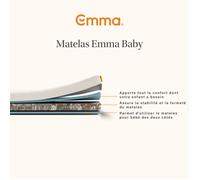 Emma | Matelas Emma Baby 70x140 cm | De 0 à 5 ans | Douceur Confort Sécurité | Ultra Respirant et Réversible | Housse Lavable