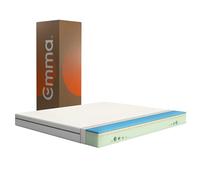 Matelas Emma One Ferme 140x190 cm | Hauteur 18 cm | Mousse à Mémoire de Forme & Airgocell® | Housse Respirante UltraDry™ | Système Multicouches 7 zones de Soutien
