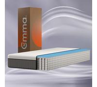 Emma Matelas Original Lite Plus | Mousse à mémoire de Forme, Ressorts ensachés | 90x200 cm | 22 cm | Moyen-Ferme (H7) | Soutien à 3 Zones | Ergonomique | Ultra Respirant | Housse Lavable | Air +