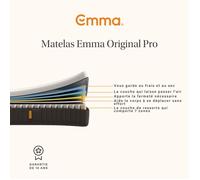 Emma Matelas Original Pro 27 cm - 160x200 - Matelas Hybride à Ressorts Ensachés 7 Zones & Mousse ThermoSync® Thermorégulante - Mémoire de Forme, Soutien Équilibré, Anti-Allergène