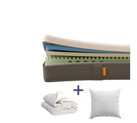 EMMA Pack Matelas Emma Original Classic 90x190 + Oreiller Emma Original Confort + Couette Printemps & Automne Emma Matelas Mémoire de Forme Con