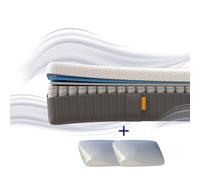 EMMA | Pack Matelas Emma Original Lite+ 140x200 + 2 Oreillers Emma Original Confort Elite 70x40 | Ressorts + Mémoire de Forme