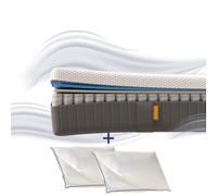 EMMA Pack Matelas Emma Original Lite+ 140x200 + 2 Oreillers Emma Original Confort Ressorts + Mémoire de Forme Housse Plus Respirante
