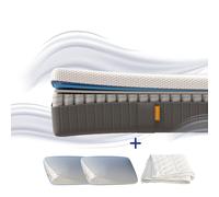 EMMA Pack Matelas Emma Original Lite+ 160x200 + 2 Oreillers Emma Original Confort Elite + Couette Été Emma Ressorts + Mémoire de Forme Housse P