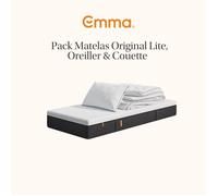 EMMA Pack Matelas Emma Original Lite 80x200 + Oreiller Emma Original Confort + Couette Printemps & Automne Emma