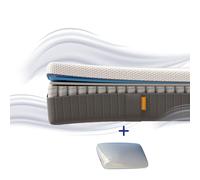 EMMA Pack Matelas Emma Original Lite+ 80x200 + Oreiller Emma Original Confort Elite 70x40 Ressorts + Mémoire de Forme Housse Plus Respirante