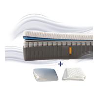 EMMA Pack Matelas Emma Original Lite+ 80x200 + Oreiller Emma Original Confort Elite + Couette Été Emma Ressorts + Mémoire de Forme Housse Plus