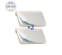 EMMA Pack x2 Oreiller Emma Original Adapt 70x40 cm + Mémoire de Forme + Thermoactif et Respirant + Confort Personnalisable